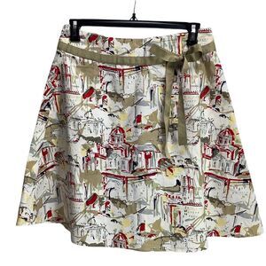Shaver Lake Skirt Size 12 Cotton Spandex Architectural Graphic A line Woman's‎